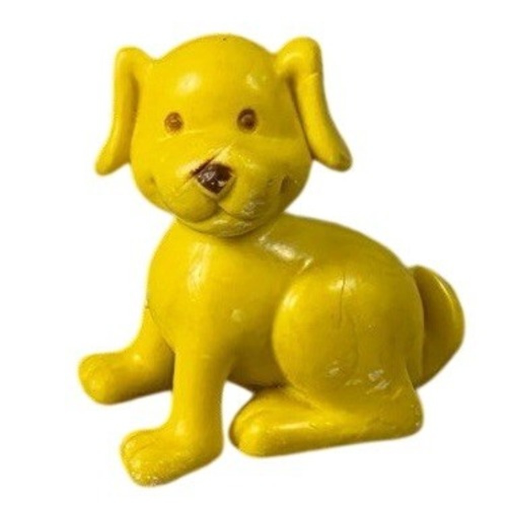 VTG 90's Lisa Frank Casey Yellow Labrador Dog Figure Figurine  2" Toy Miniature